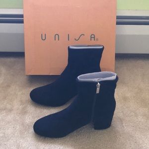 Unisa- navy blue ankle boots